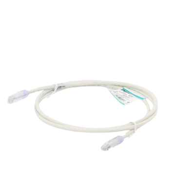 Cable de parcheo UTP Categoría 6, con plug modular en cada extremo - 1.5 m. - Blanco Mate