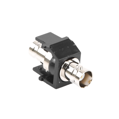 Módulo Acoplador Coaxial Tipo BNC, Keystone, de 50 Ohms, Color Negro