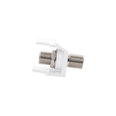 Módulo Acoplador Coaxial Tipo F, Keystone, de 75 Ohms, 3.0 GHz, Color Blanco