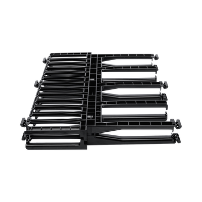 Organizador de Cables Horizontal NetManager de Alta Densidad, Doble (Frontal y Posterior), Para Rack de 19in, 1UR