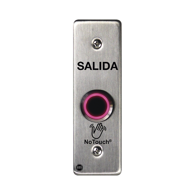 Interruptor IR NoTouch® de Acero Inoxidable, Montaje Delgado, Caja Posterior, SALIDA