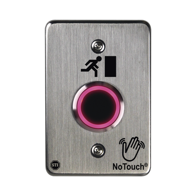 Interruptor IR NoTouch® de Acero Inoxidable, De un solo grupo, Símbolo de puerta