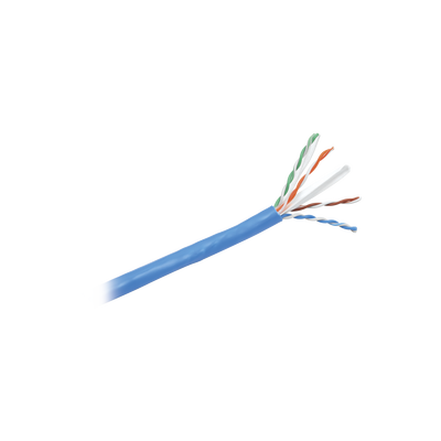 Bobina de Cable UTP 305 m. de Cobre, NetKey, Reelex, Azul, Categoría 6 (24 AWG), 1000Mbps, PVC (CM), de 4 pares