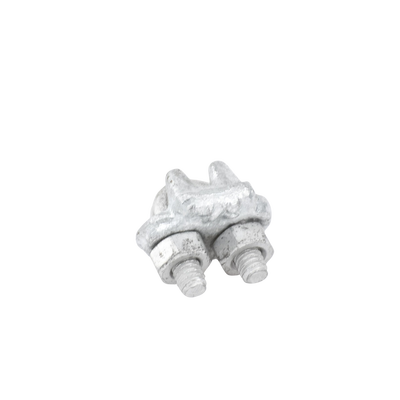 Nudo/ Perro/ Abrazadera Acero Forjado para Cable de 1/8", Galv. por Inmersión en Caliente.