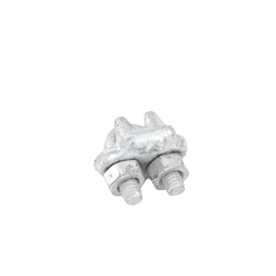 Nudo/ Perro/ Abrazadera Acero Forjado para Cable de 1/8", Galv. por Inmersión en Caliente.