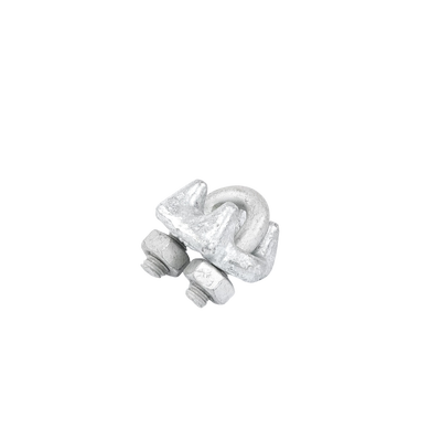 Nudo/ Perro/ Abrazadera Acero Forjado para Cable de 3/16" Galv. Inmersión en Caliente.