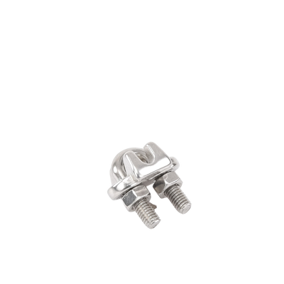Nudo/ Perro/ Abrazadera Acero Forjado para Cable de 3/16", Acero Inoxidable.