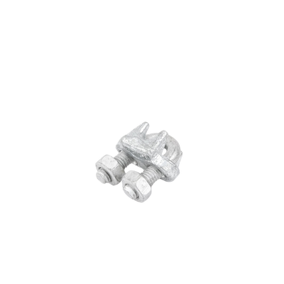 Nudo/ Perro/ Abrazadera Acero Forjado para Cable de 5/16", Galv. por Inmersión en Caliente.