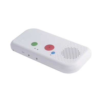 Terminal de Habitación IP / Botón Azul de Llamada a Médico / Lector RFID 125 KHz / SIP / PoE / Compatible con NX1071 y NX1075