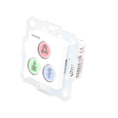 Modulo de 3 Botones iluminados con Lector RFID 125 KHz / Alarma / Cancelar y Código Azul / BUS RS485 / Compatible con NX0019/B, NX1021 y NX0015