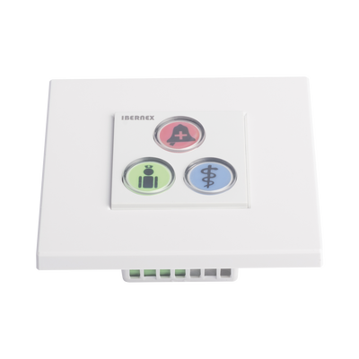 Modulo de 3 Botones iluminados con Lector RFID 125 KHz / Alarma / Cancelar y Código Azul / BUS RS485 / Compatible con NX0019/B, NX1021 y NX0015