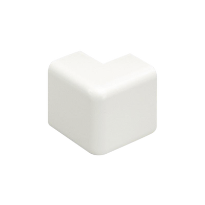 Esquinero exterior, para uso con canaleta LD3, material ABS, Color Blanco Mate