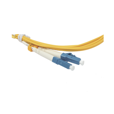 Jumper de Fibra Óptica Duplex, Monomodo, con Conectores LC/UPC-LC/UPC, 2 metros