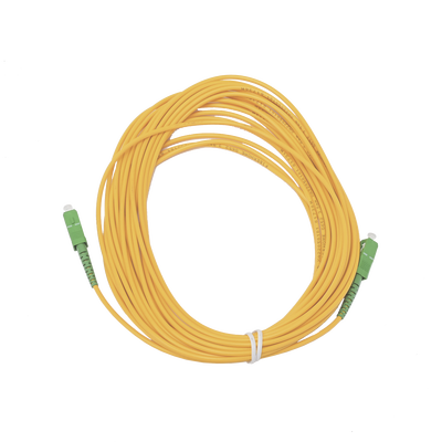 Jumper de Fibra Óptica Simplex, Monomodo, con Conectores SC/APC-SC/APC, 10 metros