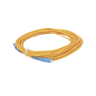 Jumper de Fibra Óptica Simplex, Monomodo, con Conectores SC/UPC-SC/UPC, de 10 Metros