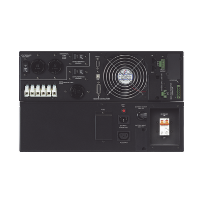 UPS de 10000 VA/9000 W, Online Doble Conversión, 200 - 240 Vac de Entrada, 200 - 240 Vac de Salida, Terminal Hardwired, Onda Senoidal Pura, Torre o Rack de 6 UR, Con 3 Tomas NEMA L6-30R