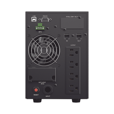UPS de 1000 VA/900 W, Online Doble Conversión, Entrada 120 Vca NEMA 5-15P, Onda Senoidal Pura, Tipo Torre, Con 4 Tomas NEMA 5-15R