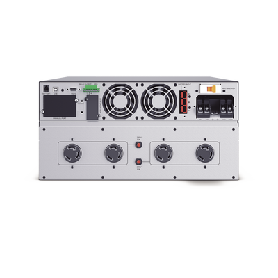 UPS de 10000 VA/10000 W, Online Doble Conversión, 200 - 240 Vac de Entrada, 200 - 240 Vac de Salida, Terminal Hardwired, Onda Senoidal Pura, Torre o Rack de 6 UR, Con 3 Tomas NEMA L6-30R