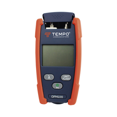 Medidor de Alta Potencia (Micro OPM) para Fibra Óptica con Localizador Visual de Fallos (VFL), entrada universal de 2.5 mm (para conectores SC, ST y FC), Rango de medición: -50 a +26 dBm