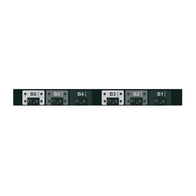 PDU Básico para Distribución de Energía, Plug de Entrada Trifásico CS8365C, Con 6 Contactos C19, Instalación Horizontal de 19in, 1UR, 50 Amp, 208 Vca