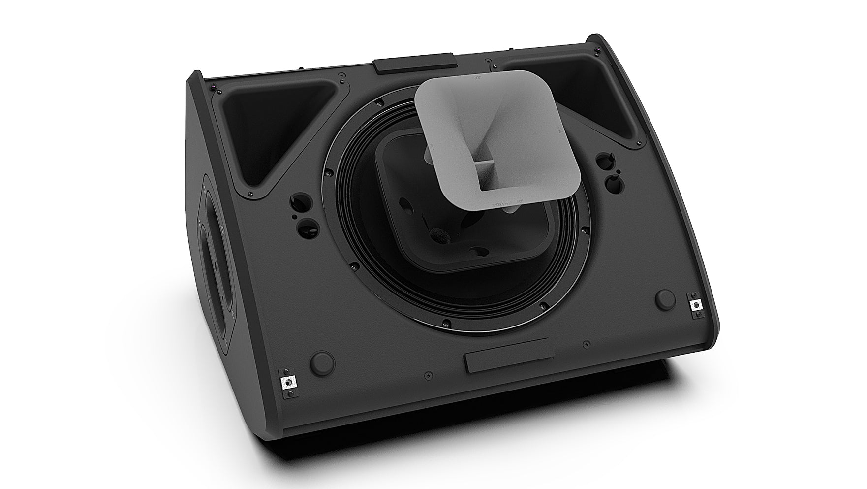 NEXO P12UI  Altavoz Profesional, Woofer de neodimio de baja frecuencia de 12” y Tweeter de alta frecuencia de diafragma de 3” en configuración coaxial, 140 dB de presión sonora máxima, Protección IP54(Versión Install)