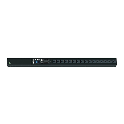 PDU Monitoreable (MI) para Distribución de Energía, Enchufe de Entrada NEMA 5-15P, Con 16 Salidas NEMA 5-20R, de Instalación Vertical, 120 Vca, 15 Amp