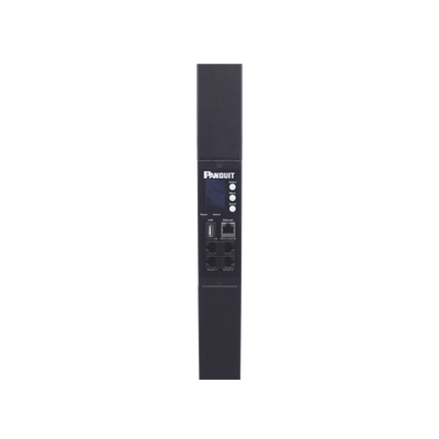 PDU Monitoreable (MI) para Distribución de Energía, Enchufe de Entrada NEMA L6-20P, Con 20 Salidas C13 y 4 C19, de Instalación Vertical, 120 o 220 Vca, 20 Amp