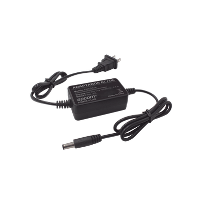 Adaptador 5 Vcc / 2A / UL / Voltaje de Entrada de 100-240 Vca / Para uso, solo en lectores biométricos de 5 Vcc de la marca ZK
