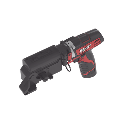 Herramienta de Corte para Cinchos y Flejes Pan-Steel™, Color Negro, Opera a Batería, Cabezal de Giro de 360º con Tensión Controlada