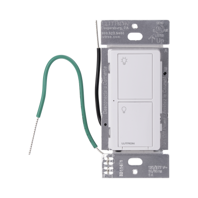 (Caseta Wireless) Interruptor Inteligente On/Off, No requiere cable neutro. 5A /120-277V