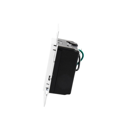 (Caseta Wireless) Atenuador de pared. Aumenta/Disminuye Intensidad de Iluminación.  No requiere cable neutro. 150W LED / 600W INC/HAL