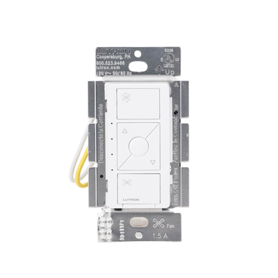 (Caseta Wireless) Control de velocidad inalámbrico para ventilador de techo, un solo polo.