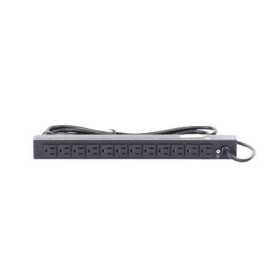 PDU Básico Para Distribución de Energía, Con 12 Tomas NEMA 5-15R Traseras, 1UR, 15 Amp, 120 Vca