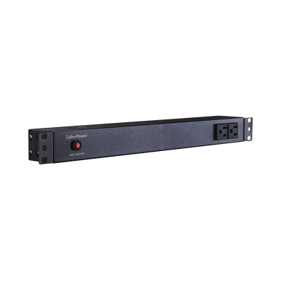 PDU Básico Para Distribución de Energía, Con 8 Tomas NEMA 5-15R Traseras y 2 Tomas 5-15R Frontales, 1UR, 15 Amp, 120 Vca