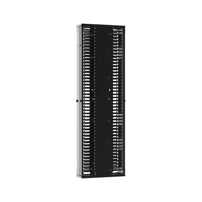 Organizador Vertical PatchRunner™ Mejorado, Doble (Frontal y Posterior), Para Rack Abierto de 45 Unidades, 12in de Ancho, Color Negro