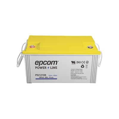 Batería de GEL PURO OPzV / 12 V @ 100 Ah / Ciclo profundo / Uso en Aplicaciones Fotovoltaicas y de Respaldo