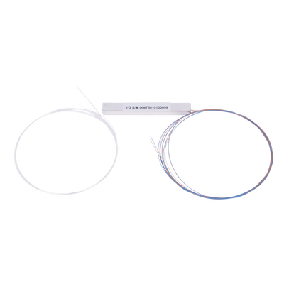 Splitter (Divisor Óptico) tipo PLC, de 1x2, balanceado (50/50) para fusión (sin conectores)