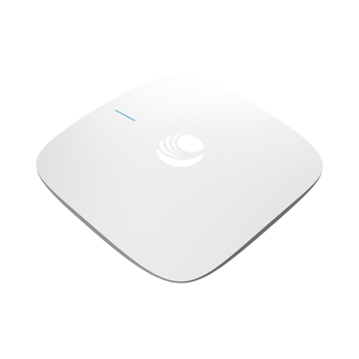 Punto de Acceso Wi-Fi para interior / Omnidireccional cnPilot e410 / Doble banda (2.4 y 5 Ghz) / MU-MIMO 2x2 / Antena Beamforming / Hasta 256 Clientes / Hasta 1.2 Gbps / Gestión centralizada desde nube cnMaestro