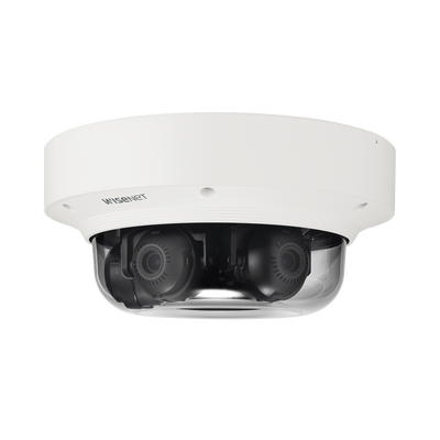 Cámara IP Multisensor 6MP ( 3 Sensores de 2MP) WDR 150 DB, Lente Motorizado 3 - 6 MM /  HPOE / IP66 / IK10 / NEMA 4X