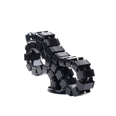 Portacable de tipo Cadena para Escritorio / Organizador de Cables Vertical Articulado / 1200mm de Longitud / Evita que los Cables se Enreden o Tensen al momento de Elevar la Altura