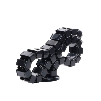 Portacable de tipo Cadena para Escritorio / Organizador de Cables Vertical Articulado / 1200mm de Longitud / Evita que los Cables se Enreden o Tensen al momento de Elevar la Altura