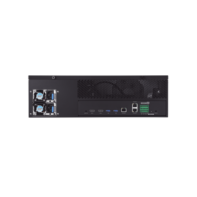NVR 32 Megapixel (8K) / 32 Canales IP / Soporta 8 Discos Duros / H.265 & Wisestream / Wisenet P2P / ONVIF / Compatible con Cámaras IA / Salida HDMI en 4K