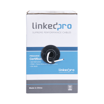 Cable para audio profesional de 2 conductores calibre 18 para aplicaciones de audio y automatización bobina de 152 m