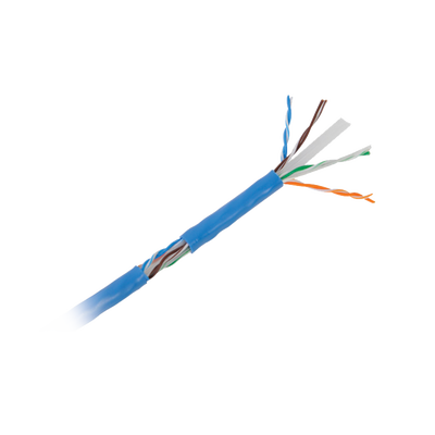 Bobina de Cable de 305 m (1000 ft) Cat6 aleación de Cobre y Aluminio ( CCA ), color Azul Versión Económica. Uso en interior.