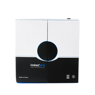 Bobina de cable de 305 metros Cat6+, CM, CALIBRE 23 ALTO RENDIMIENTO, ETL,UL, color azul, super flexible, para aplicaciones de video vigilancia, video HD, y redes de datos. Uso interior.