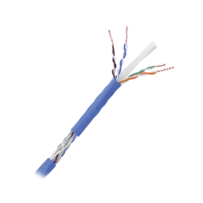 Bobina de 1000 Metros Cable Cat6+ CALIBRE 23 ALTO DESEMPEÑO, ETL,UL, color azul, super flexible, de 1000 metros, para aplicaciones de CCTV, video HD, y redes de datos.