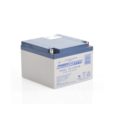 Batería 12V, 26AH, Para Respaldo, Tecnologías AGM/VRLA, 5 Años Vida Útil, Terminales NB, Reconocida UL