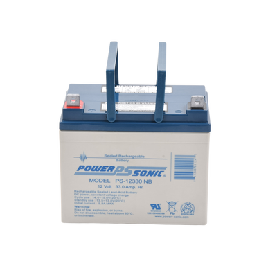 Batería 12V, 33AH, Para Respaldo, Tecnologías AGM/VRLA, 5 Años Vida Útil, Terminales tipo NB, Reconocida UL