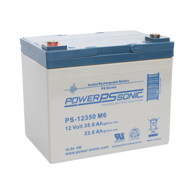 Batería 12V, 35AH, Para Respaldo, Tecnologías AGM/VRLA, 5 Años Vida Útil, Terminales M6, Reconocida UL
