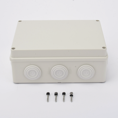 Caja Derivación-Conexión de Plástico (140 X 190 X 76 mm) con 10 Glándulas de Goma. Para Instalaciones Comerciales, Residenciales e Industriales. Incluye Tornillería para su Tapa. Funciona También como Registro.